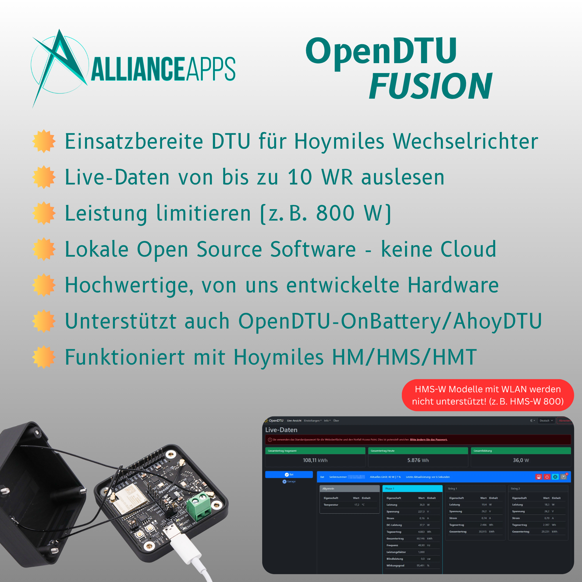 AllianceApps OpenDTU Fusion