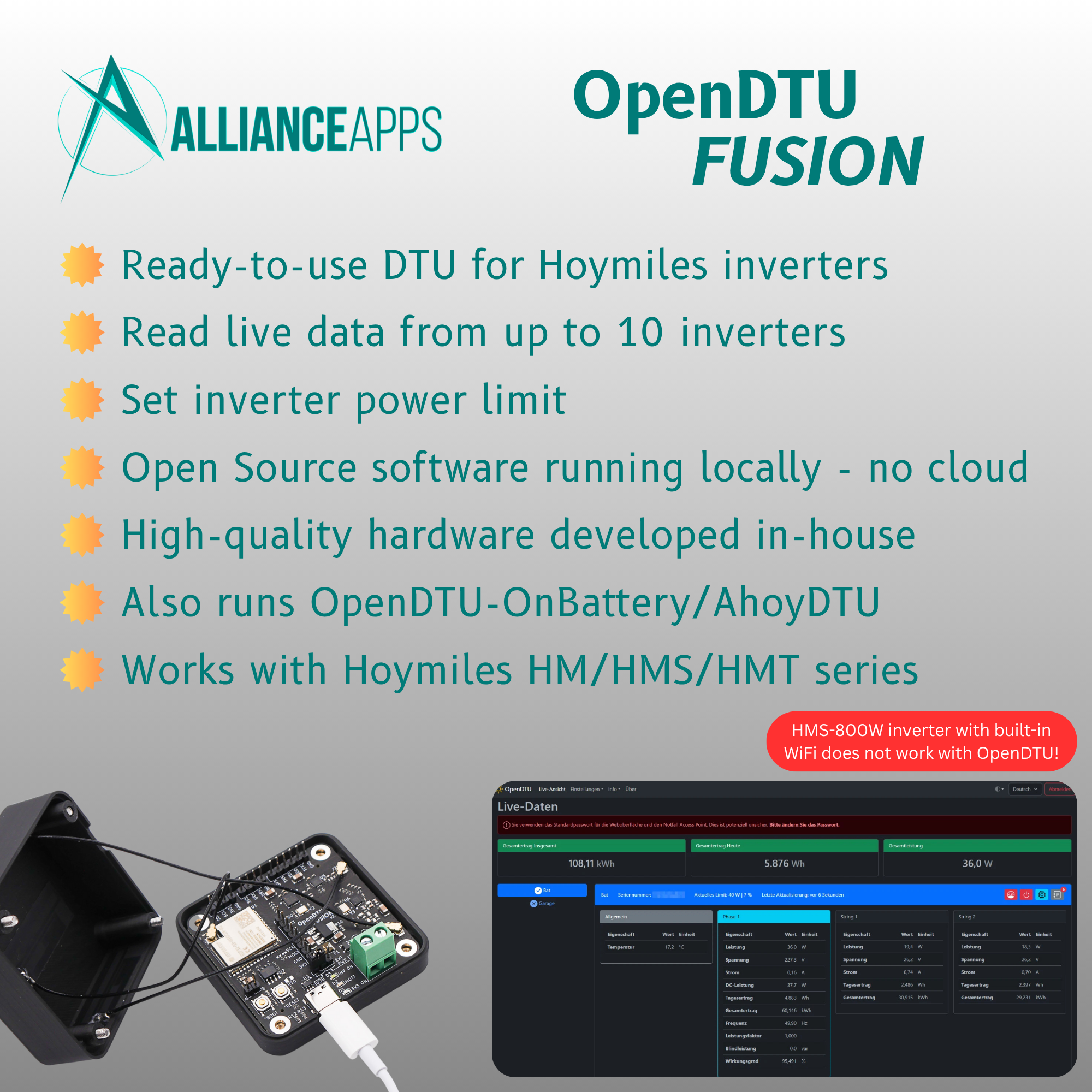 AllianceApps OpenDTU Fusion